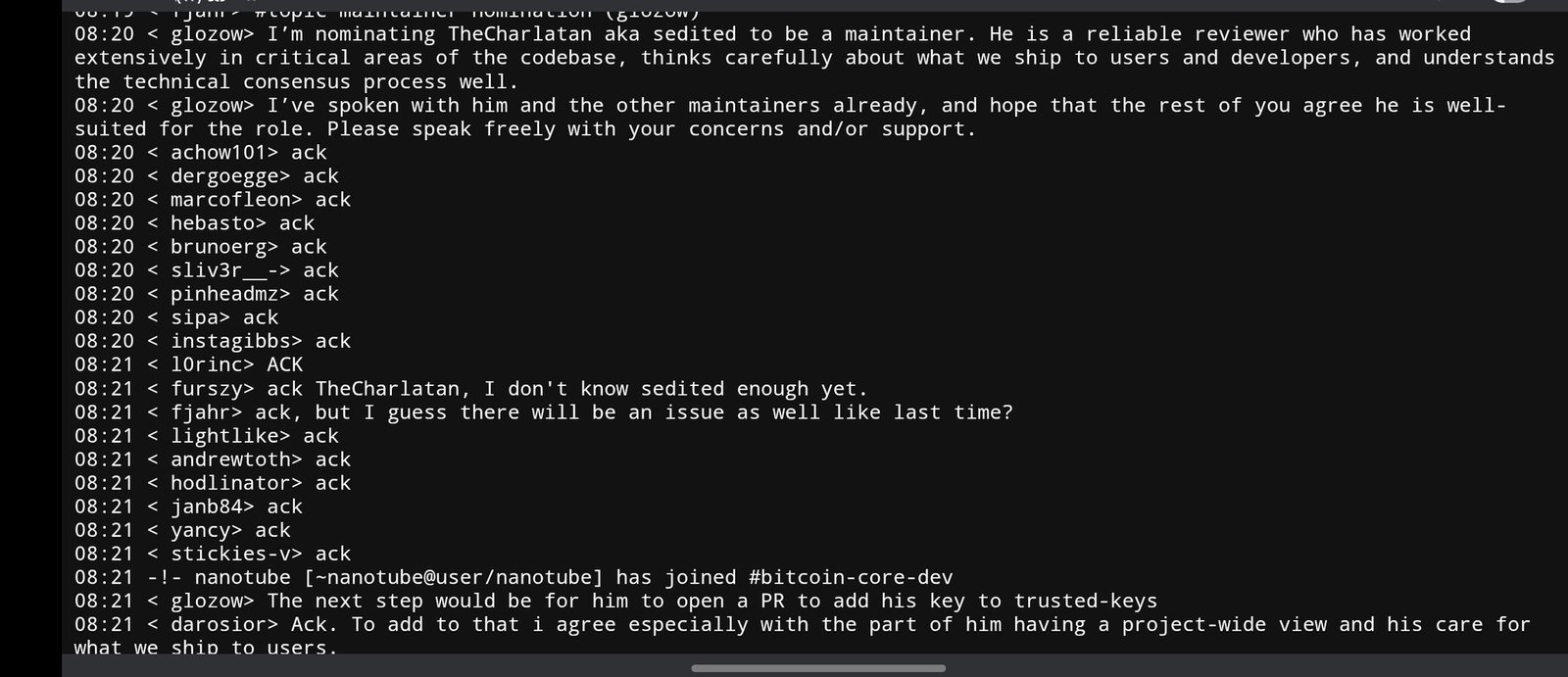 bitcoin core maintainer