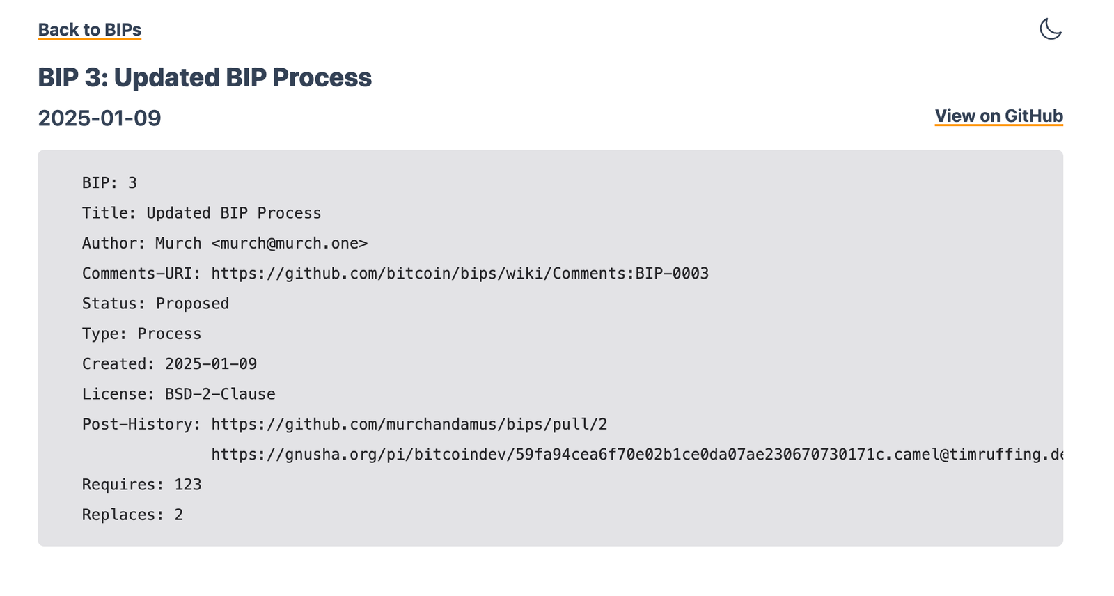 BIP 3